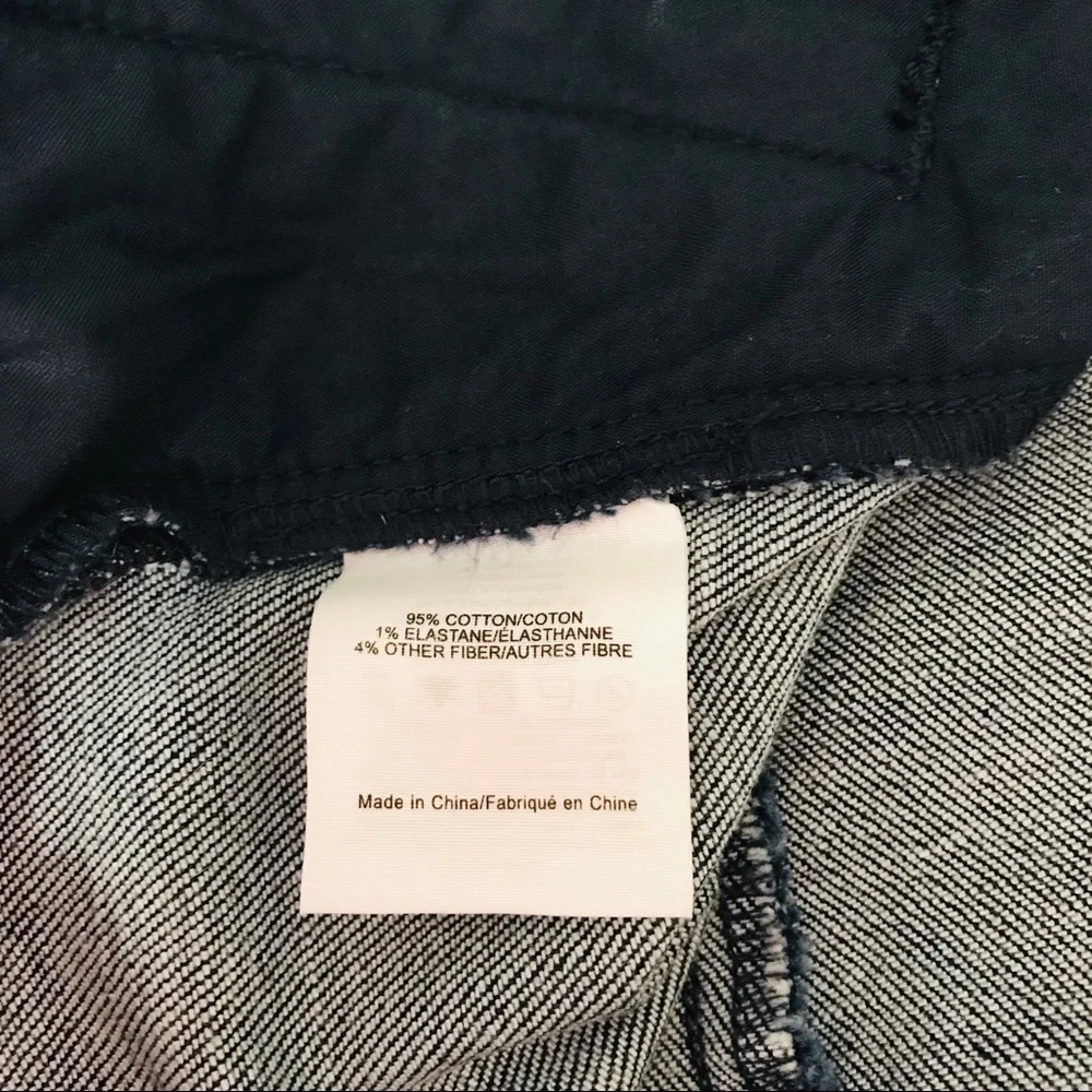 TORY BURCH Slim Cropped Stretch Twill Jeans Dark Wash